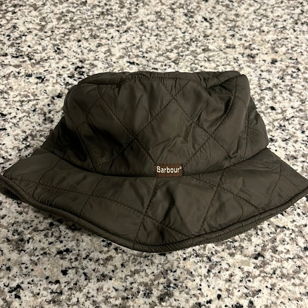 Barbour Fleece lined bucket hat - medium olive